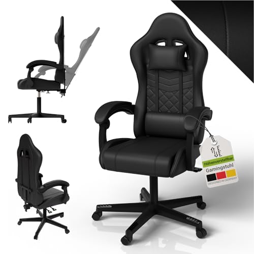 Juskys Gaming Stuhl – PC Stuhl & Bürostuhl...