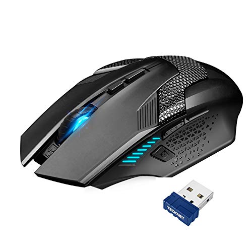 TECKNET Kabellose Gaming Maus, Raptor 2.4G...