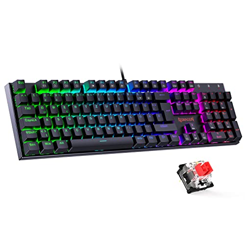 Redragon Mechanische Gaming Tastatur, QWERTZ...