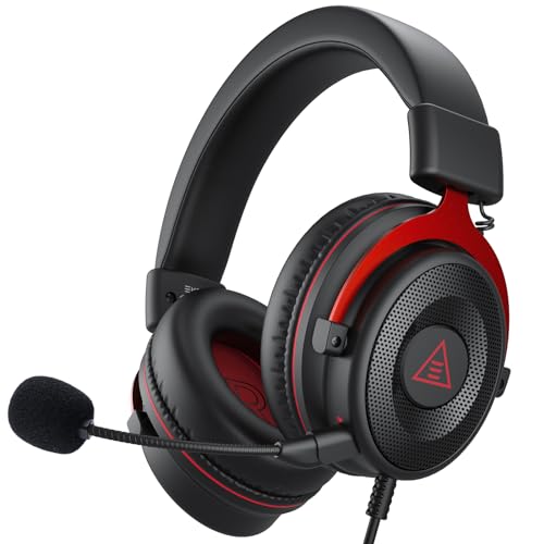 EKSA Gaming Headset, PC Headset mit Abnehmbar...