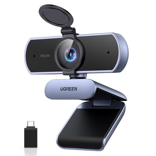 UGREEN UHD Webcam 4K, Webcam mit Mikrofon und...