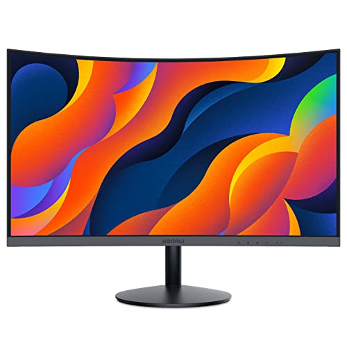 KOORUI Curved Monitor - 24 Zoll FHD Curved...