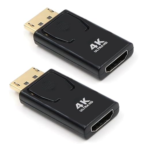 EasyULT DP zu HDMI Adapter 2 Stücke, 4K...
