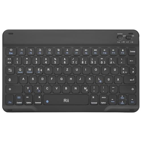 Rii Bluetooth Tastatur für Tablet, Tragbare...
