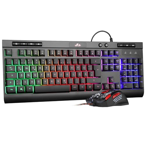 Rii Maus und Tastatur Gaming, Gaming Tastatur...