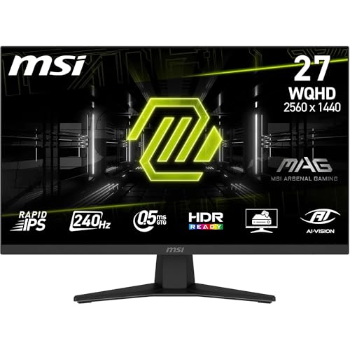 MSI MAG 274QF X24 27' WQHD Gaming Monitor -...