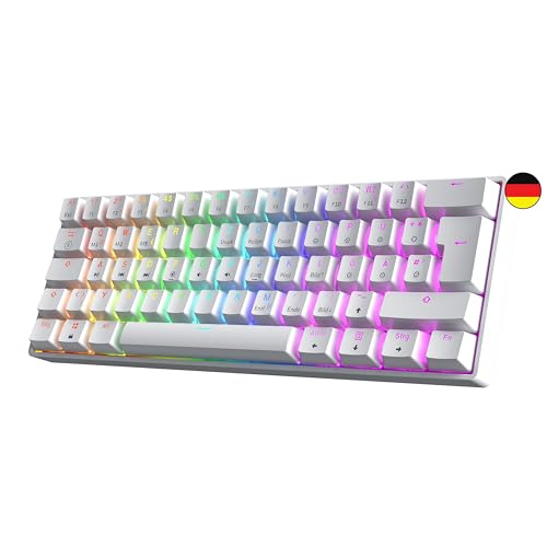 GK61 Hot-Swap Mechanische Gaming-Tastatur -...