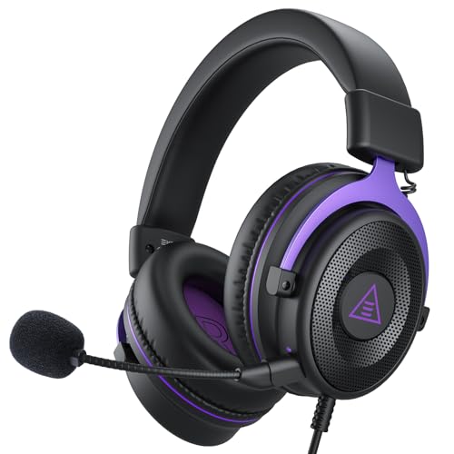 EKSA Gaming Headset, PC Headset mit Abnehmbar...