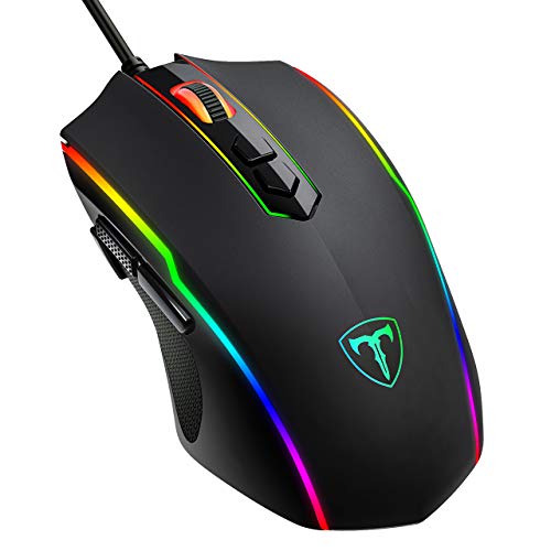 RGB Gaming Maus,Vollion Gamer Maus mit 8...