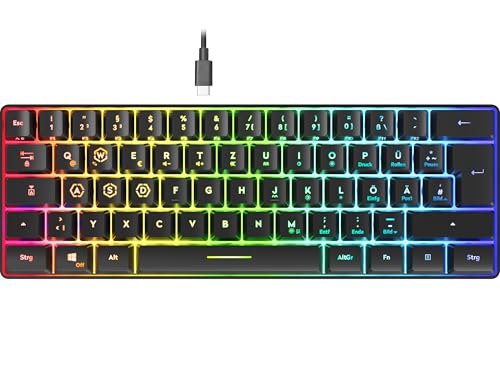 Speedlink Letos - RGB Gaming Tastatur 60%,...