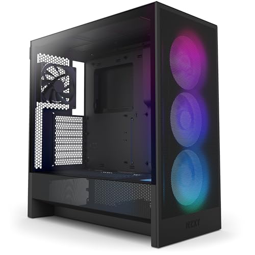 NZXT H5 Flow RGB - Compact ATX Mid-Tower PC...