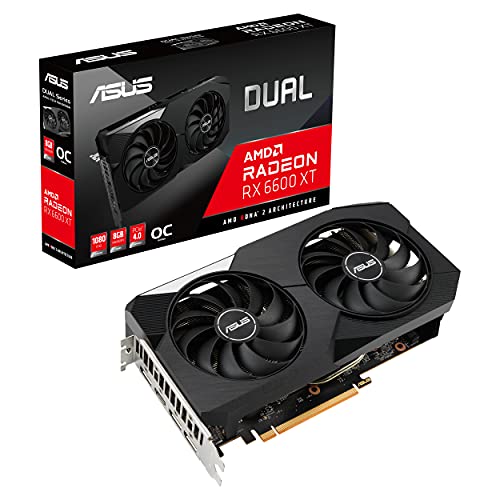 ASUS Dual AMD Radeon RX6600XT OC Edition...