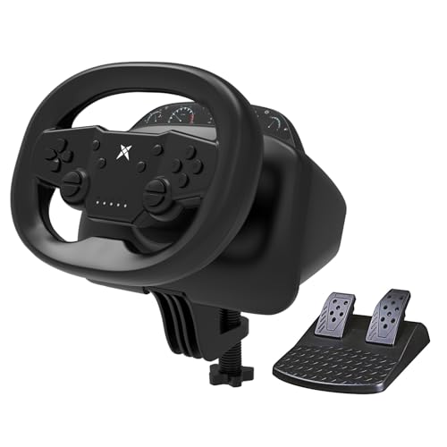 DOYO PC Lenkrad mit Pedalen – Ergonomisches...