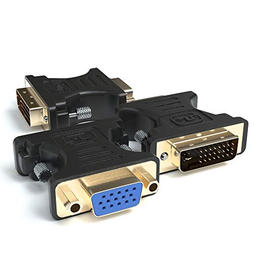 JAMEGA – DVI auf VGA Adapter 3er Pack Full...