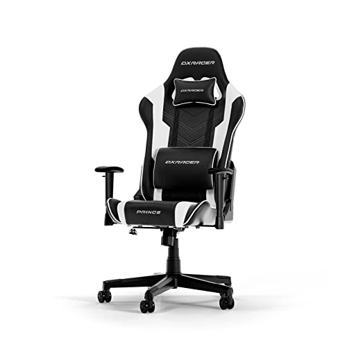DXRacer PRINCE L Schwarz & Weiß PVC Leder...