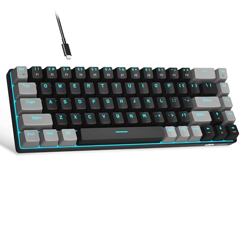 Tragbare 60% mechanische Gaming-Tastatur,...