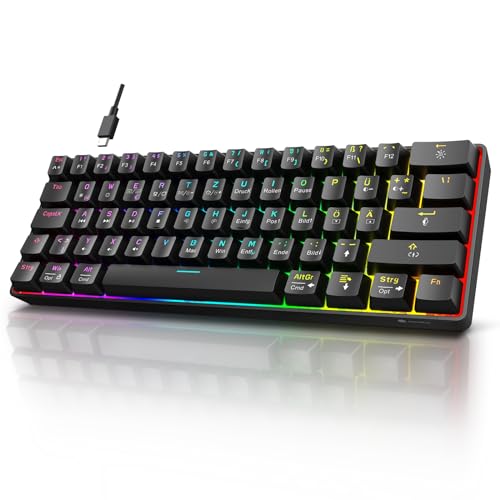 KOORUI Gaming Tastatur, 60% Mechanisch...