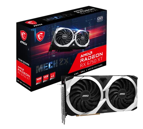 MSI Radeon RX 6750 XT MECH 2X 12G OC Gaming...
