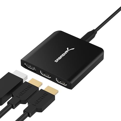 SABRENT USB C auf Dual HDMI Adapter +...