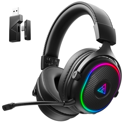 EKSA 2,4GHz Wireless Gaming Headset für...