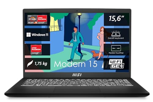 MSI Modern 15 Lifestyle & Business Laptop,...