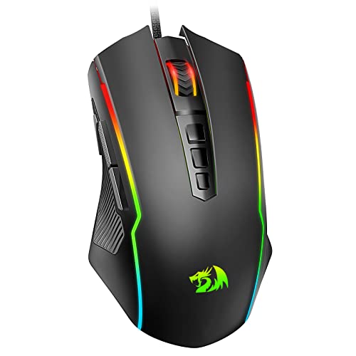 Redragon Gaming Maus, Gaming Mouse mit RGB...