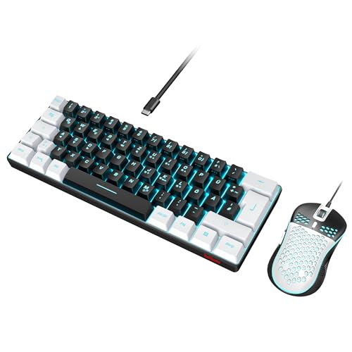 RedThunder 60% RGB Verkabelte Gaming Tastatur...