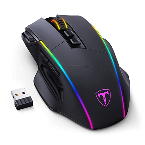 RisoPhy Gaming Maus Kabellose...