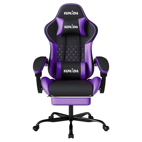 SUKIDA Gaming Stuhl, Ergonomischer...