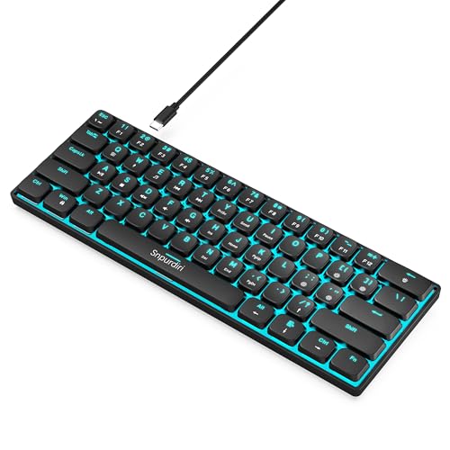 Snpurdiri 60% mechanische Tastatur, 60...