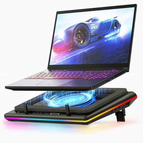 llano 2024 RGB Gaming Laptop Kühler Kühlpad...