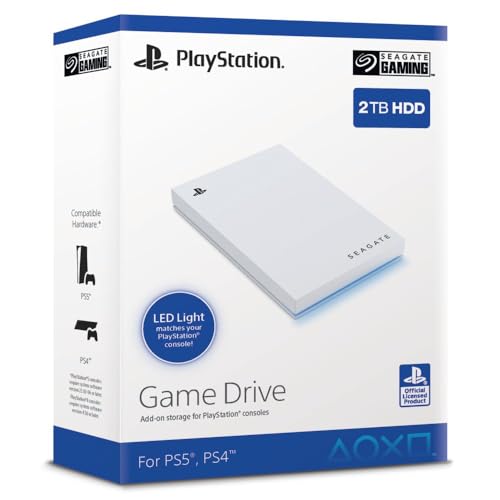 Seagate Game Drive PS4/PS5 2TB, tragbare...