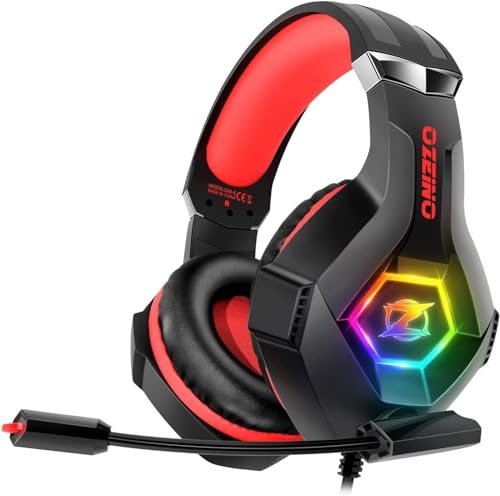 Ozeino Wired Gaming Headset für Ps4 Ps5 PC...