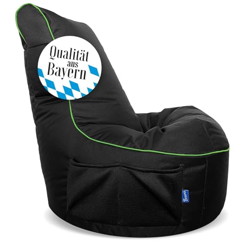 Bruni Cockpit – schwarzer Gaming-Sitzsack...