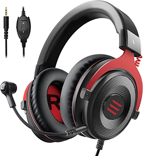 EKSA Gaming Headset, PC Headset mit Abnehmbar...