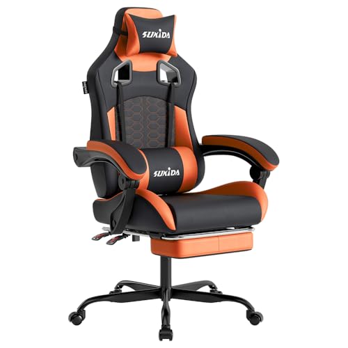 SUKIDA Ergonomischer Gaming-Stuhl mit...