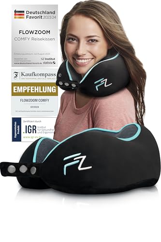 FLOWZOOM Comfy Nackenkissen Flugzeug -...