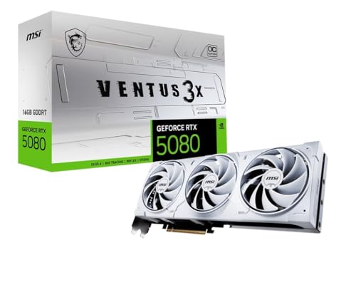 MSI GeForce RTX 5080 16G Ventus 3X OC White...