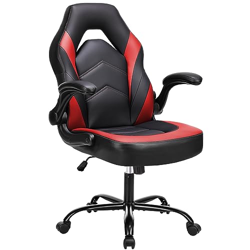 Sweetcrispy Gaming Stuhl,Leder Ergonomischer...