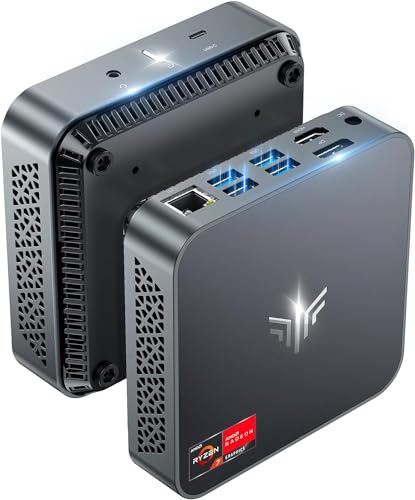 NiPoGi Mini PC, AMD Ryzen 7 5700U(Bis zu 4.3...
