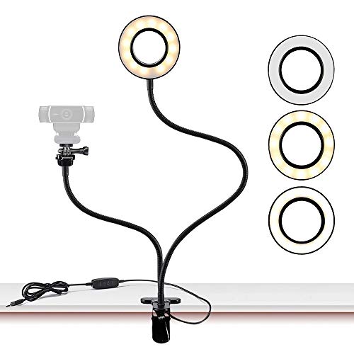 Webcam Licht Halterung für Live Stream,...