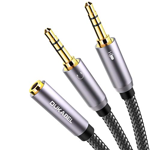 DuKabel Headset Splitter Kabel Vergoldet und...