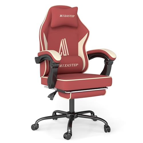 NSMAZXO Gaming Stuhl mit Fußstütze...