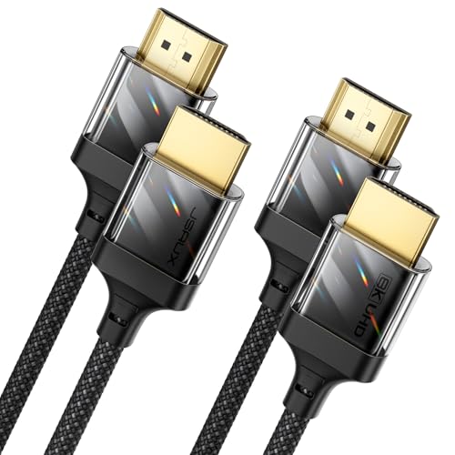 JSAUX 8K HDMI Kabel 3Meter 2-Stück | 4K & 8K...
