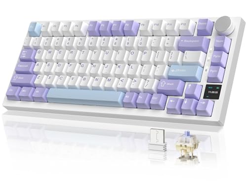 YINDIAO AK820PRO Mechanische Tastatur mit TFT...