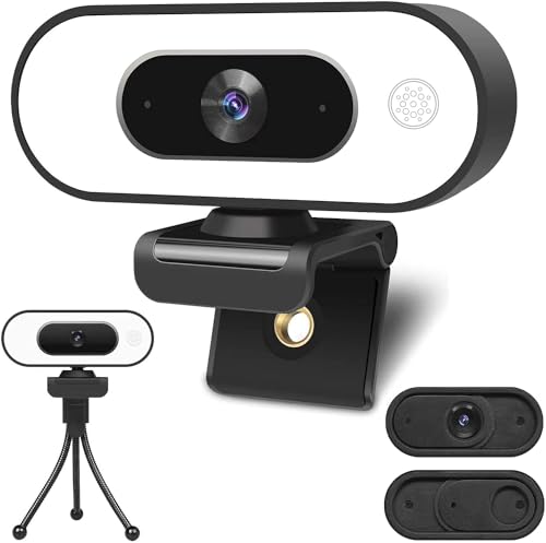 Webcam mit Ringlichtmikrofon - Streaming Web...
