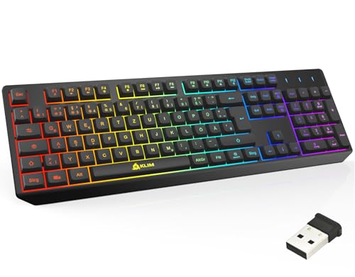 KLIM Chroma Wireless Gaming Tastatur Kabellos...