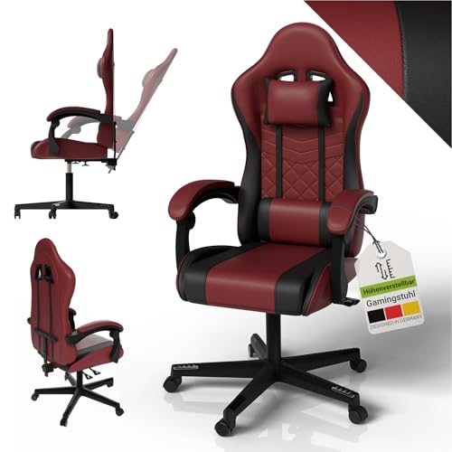 Juskys Gaming Stuhl – PC Stuhl & Bürostuhl...
