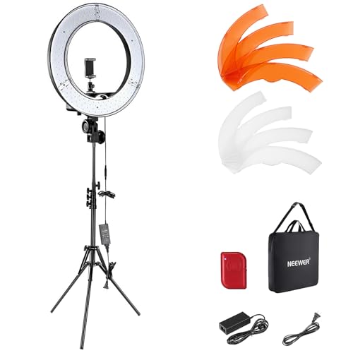NEEWER Ringlicht mit Stativ Set: 18 Zoll/45cm...