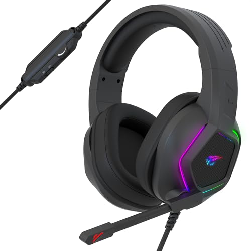 Strex Gaming Headset mit Mikrofon & RGB...